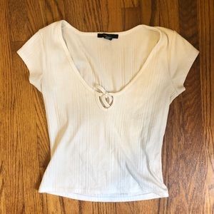 Forever 21 White Tie Top